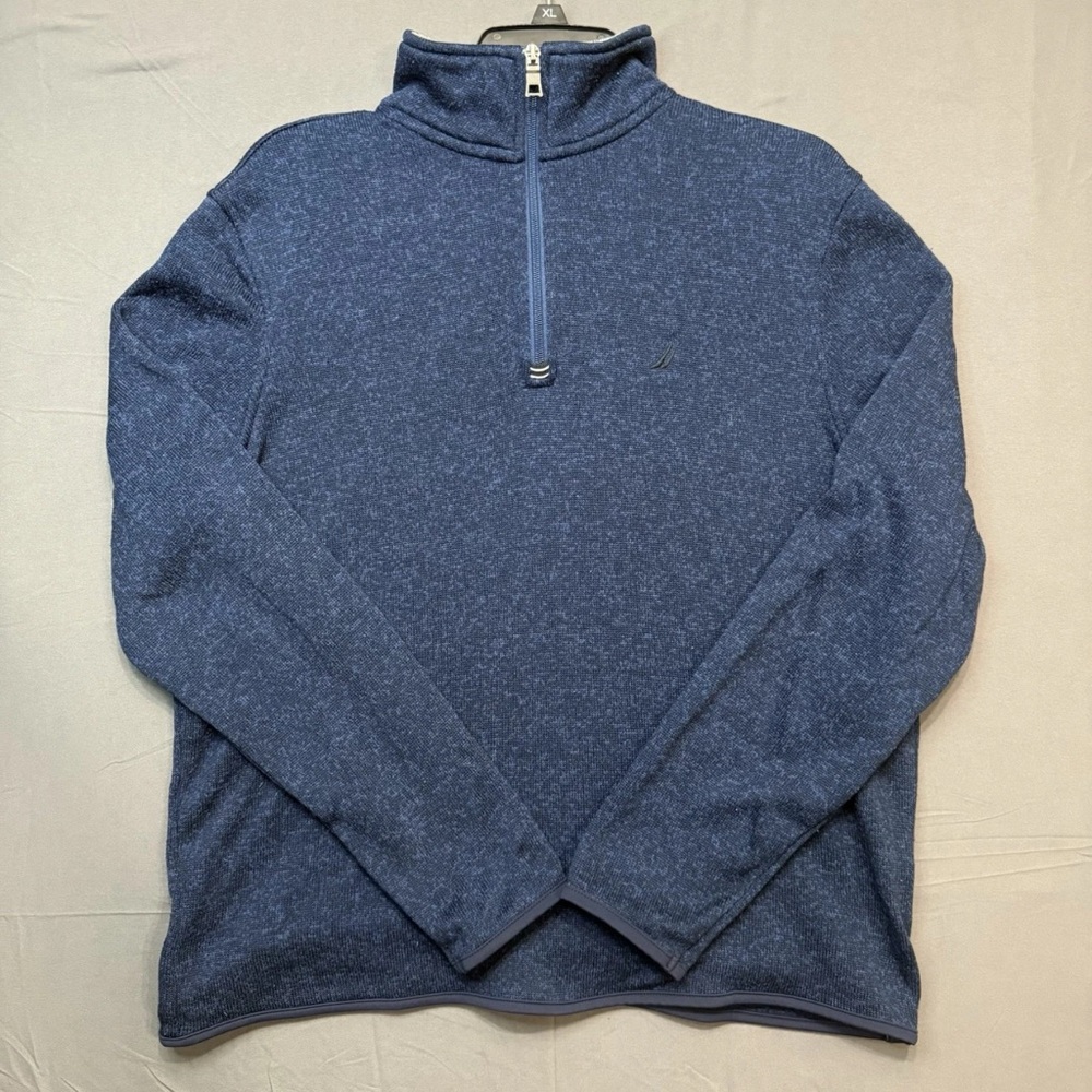 NAUTICA 1/4 Quarter Zip Polyester Fleece  Mens Small (D2)
